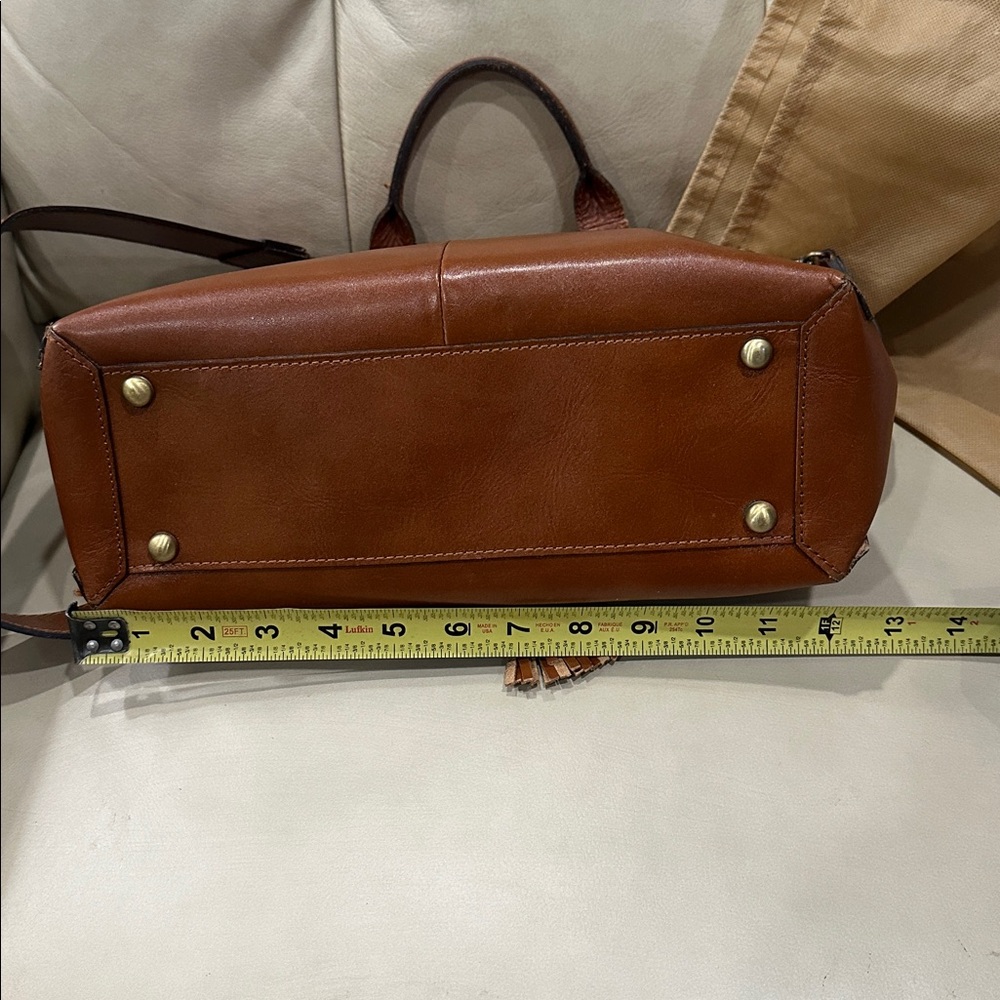 Patricia Nash Unique Brown Leather Handbag with tassel - Picture 9 of 12